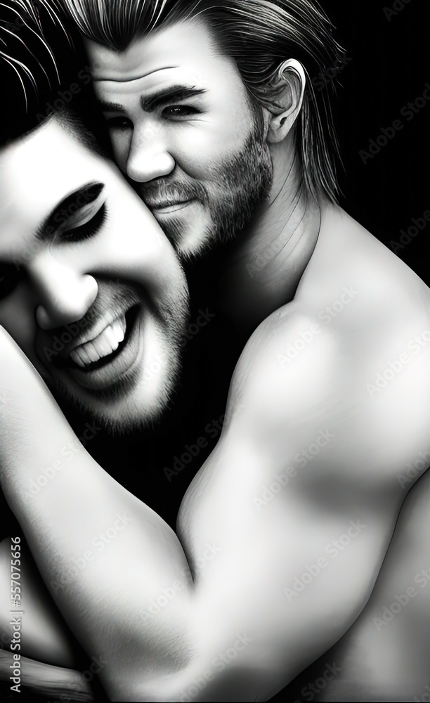 portrait of a couple made using Generative AI Technology. portrait of a couple made using Generative AI Technology.