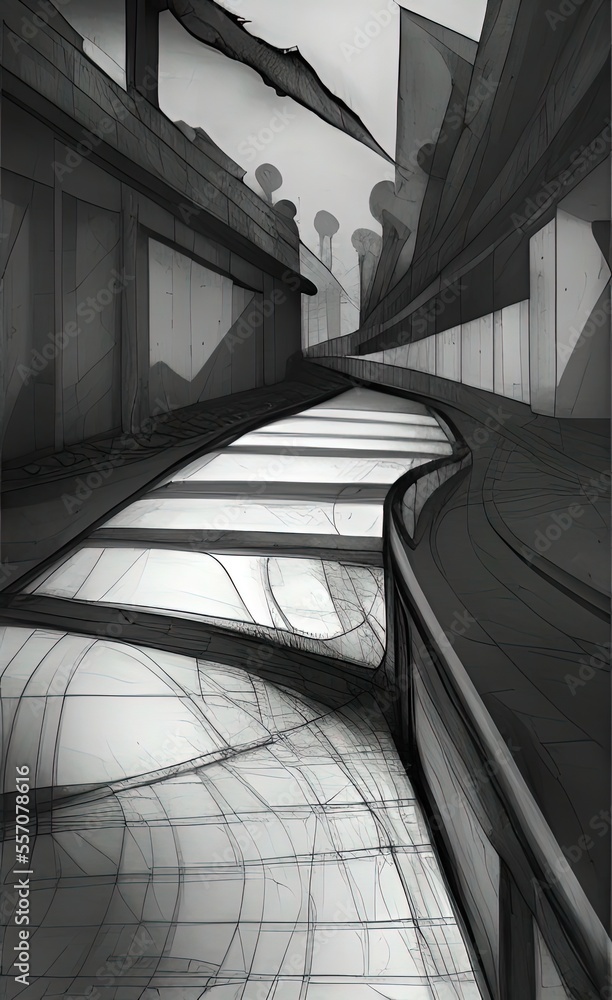 Fototapeta premium escalator in the city