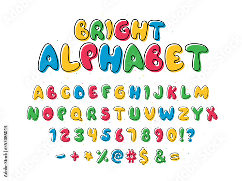 Children bright font