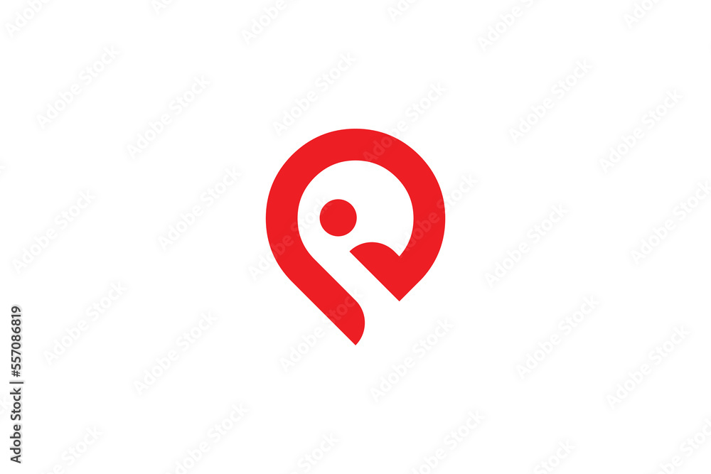 Minimal Awesome Trendy Professional Letter i Location Logo Design Template On White Background Minimal Awesome Trendy Professional Letter i Location Logo Design Template On White Background