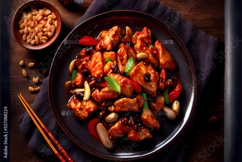 Chinese Kung Pao Chicken Food