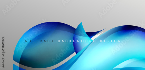 Elegant waves and flowing fluid abstract background. Template for covers, templates, flyers, placards, brochures, banners