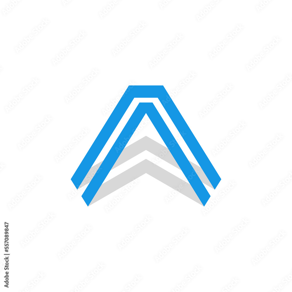 letter initial A logo design vector sign letter initial A logo design vector sign