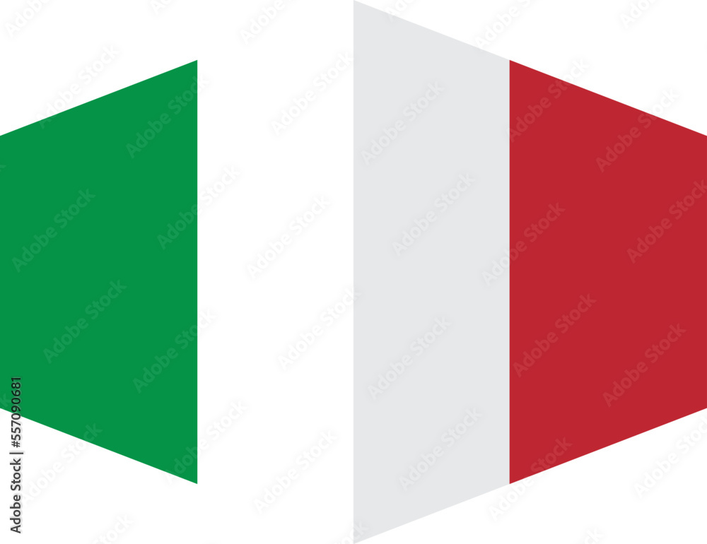 Italy flag background with cloth texture.Italy Flag vector illustration eps10.