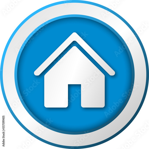 3D Home Address Contact Icon