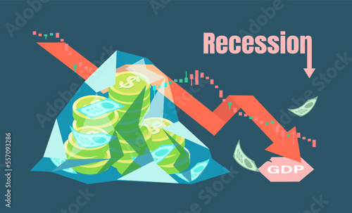 Economic Indicators of a Recession, credit crunch, Stagflation, stock market crash. 