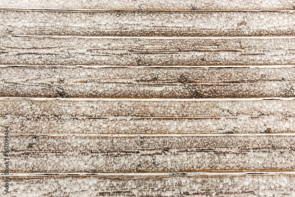 Background solid pattern of wooden boards with ice and snow. Room for text Background solid pattern of wooden boards with ice and snow. Room for text