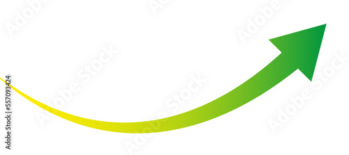 Curve arrow business financial target background design template. Investment value economy growth concept.