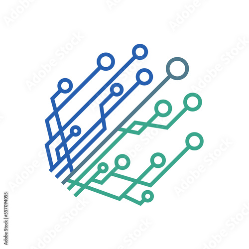 technology icon design vector template