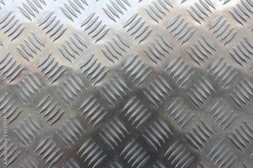 Aluminium checker plate sheet background, new