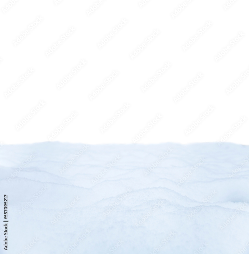 Fototapeta premium snowdrift isolated on transparent background