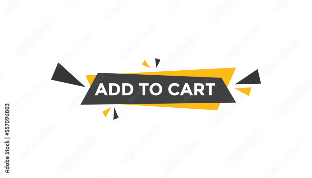 Add to cart button web banner templates. Vector Illustration
