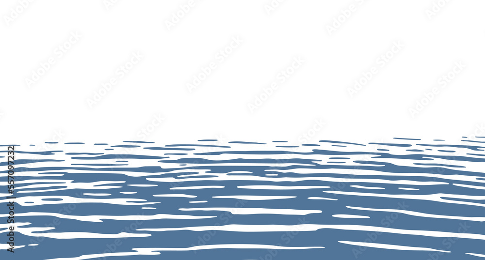 One-color ocean ripples background with still water - obrazy, fototapety, plakaty 