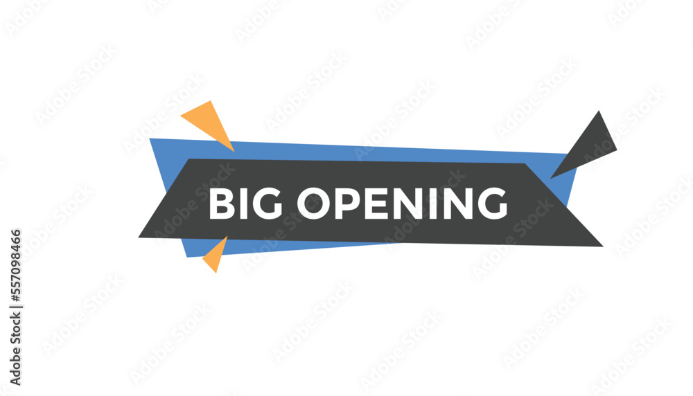 Big opening button web banner templates. Vector Illustration
