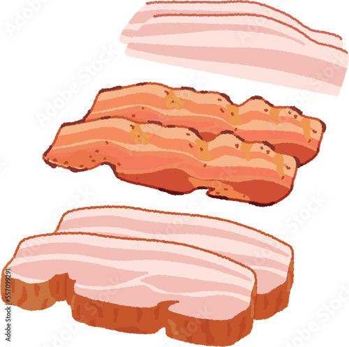 ベーコンのイラスト