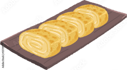 卵焼きのイラスト