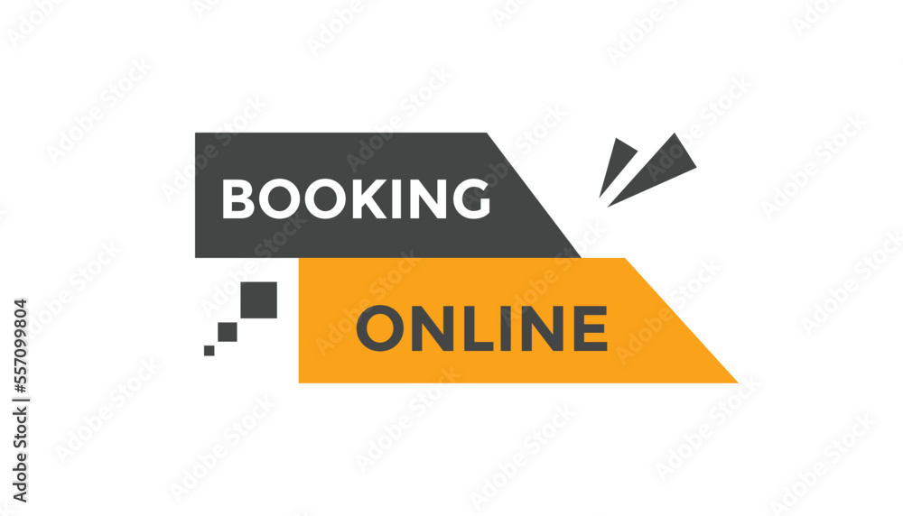 Booking online button web banner templates. Vector Illustration
Booking online button web banner templates. Vector Illustration