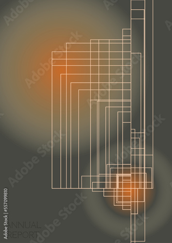 Minimal Minimal Geometric Vector Poster Design with Lines and Gradient Colorful Circles. Collection of Abstract Backgrounds for Covers, Flyers, Templates, Booklets, Cards, Brochures, Branding, etc.