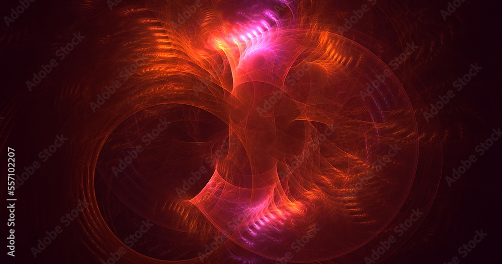 Fototapeta premium 3D rendering abstract colorful fractal light background