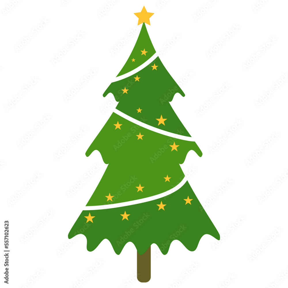 Fototapeta premium Christmas tree icon
