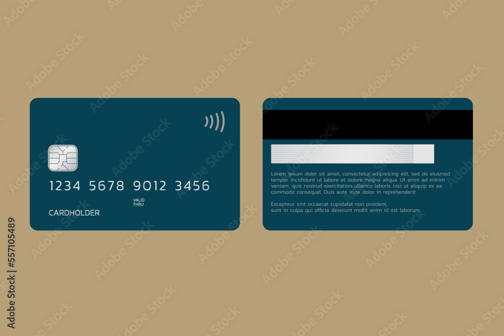 membership card template Presentation, front and back design, vector illustration. membership card template Presentation, front and back design, vector illustration.