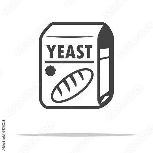 Baking yeast icon transparent vector isolated