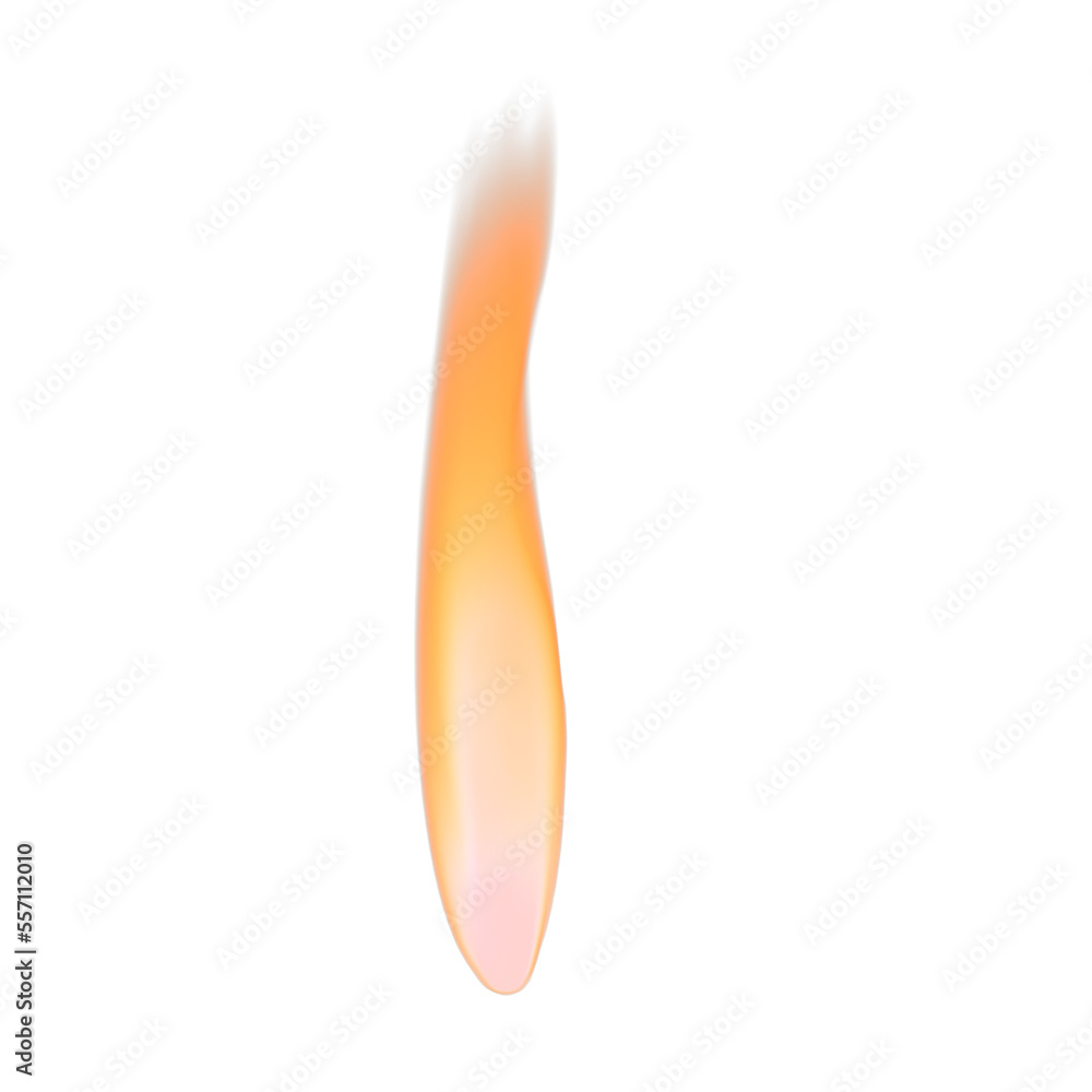 Candle Flame Isolated 3D render Candle Flame Isolated 3D render