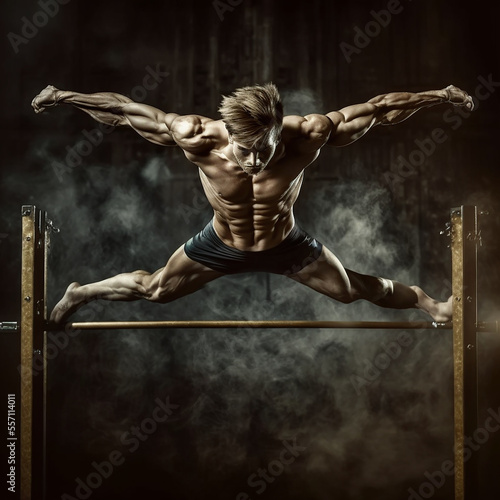 Gymnast of Parallel Bars AI Generated