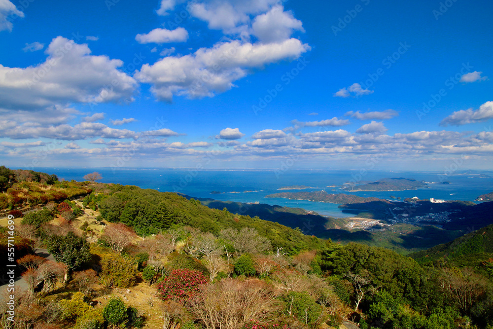 Naklejka premium 伊勢志摩スカイライン・眺望（三重県・伊勢市）