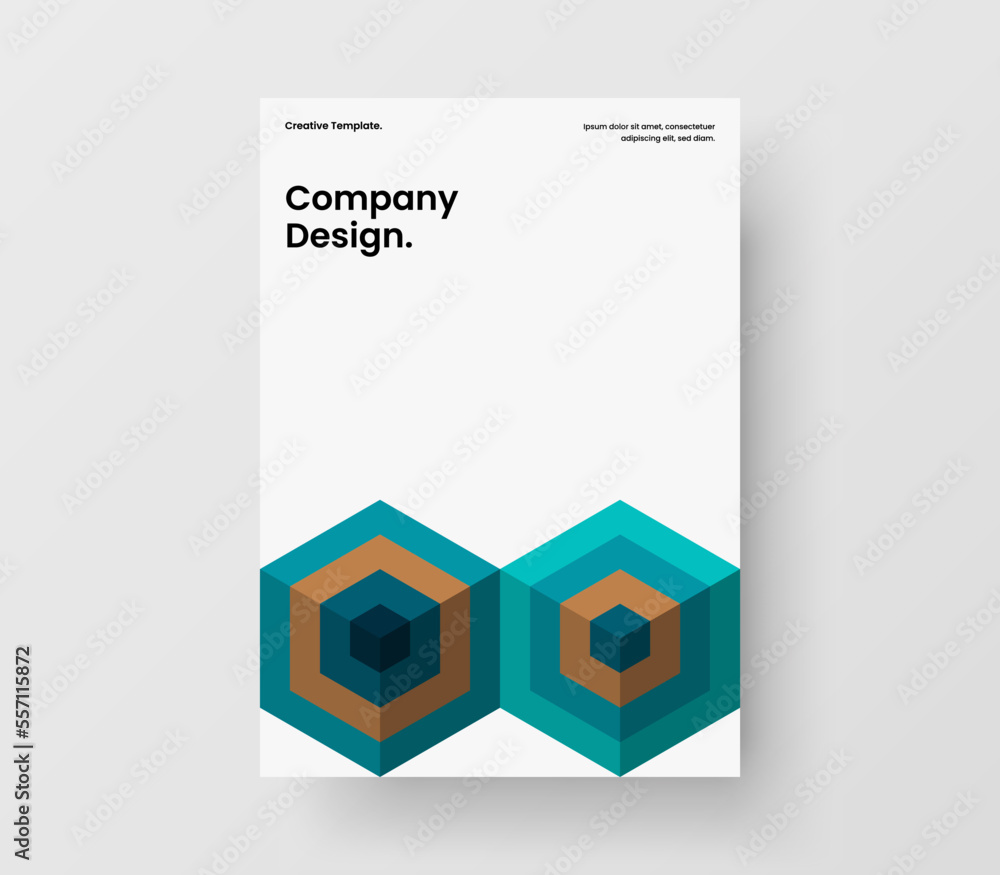 Creative poster design vector template. Abstract mosaic shapes corporate identity illustration. Creative poster design vector template. Abstract mosaic shapes corporate identity illustration.