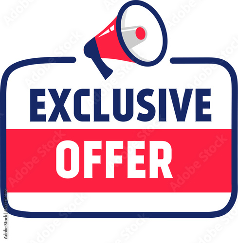exclusive offer badge design template. vector icon.