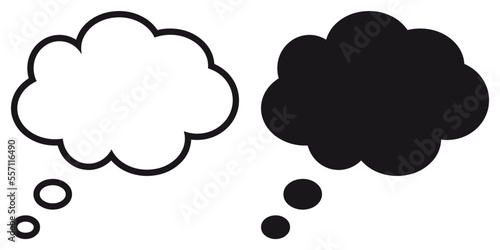 ofvs283 OutlineFilledVectorSign ofvs - speech bubble vector icon . thinking . isolated transparent . black outline and filled version . AI 10 / EPS 10 / PNG . g11623