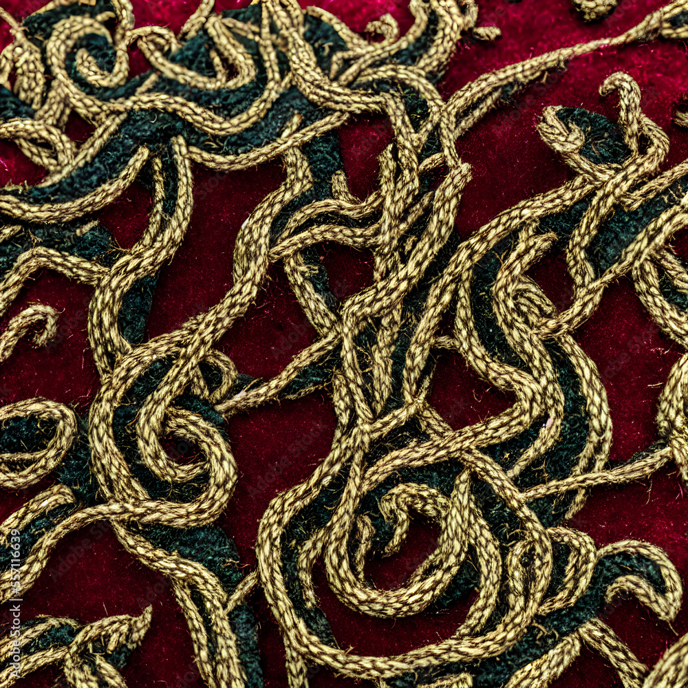 Embroidered velvet Generative AI Embroidered velvet Generative AI
