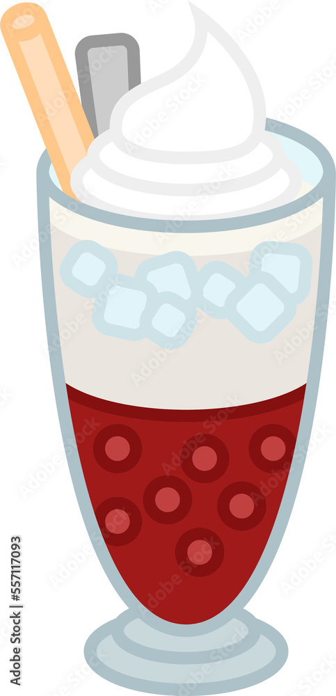 Fototapeta premium Red bean ice