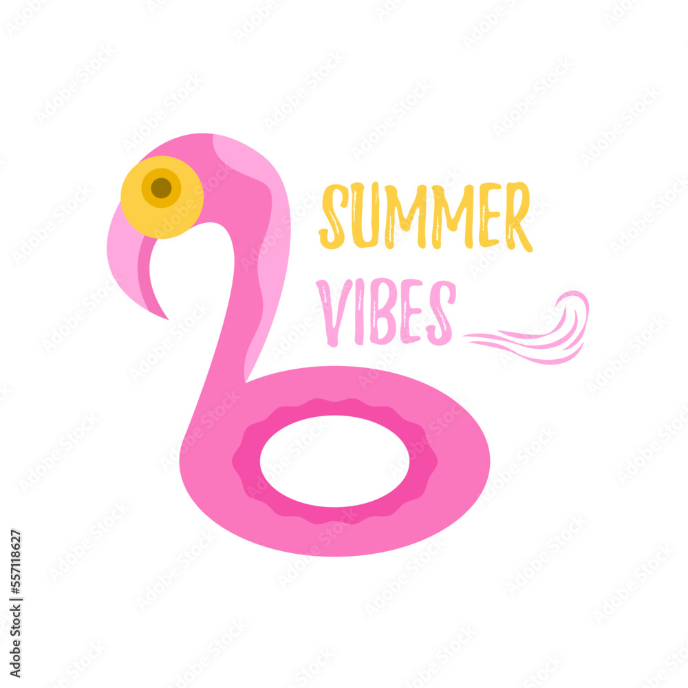Summer label vector design illustration, collection of hand drawn summer elements, summer vibes Summer label vector design illustration, collection of hand drawn summer elements, summer vibes