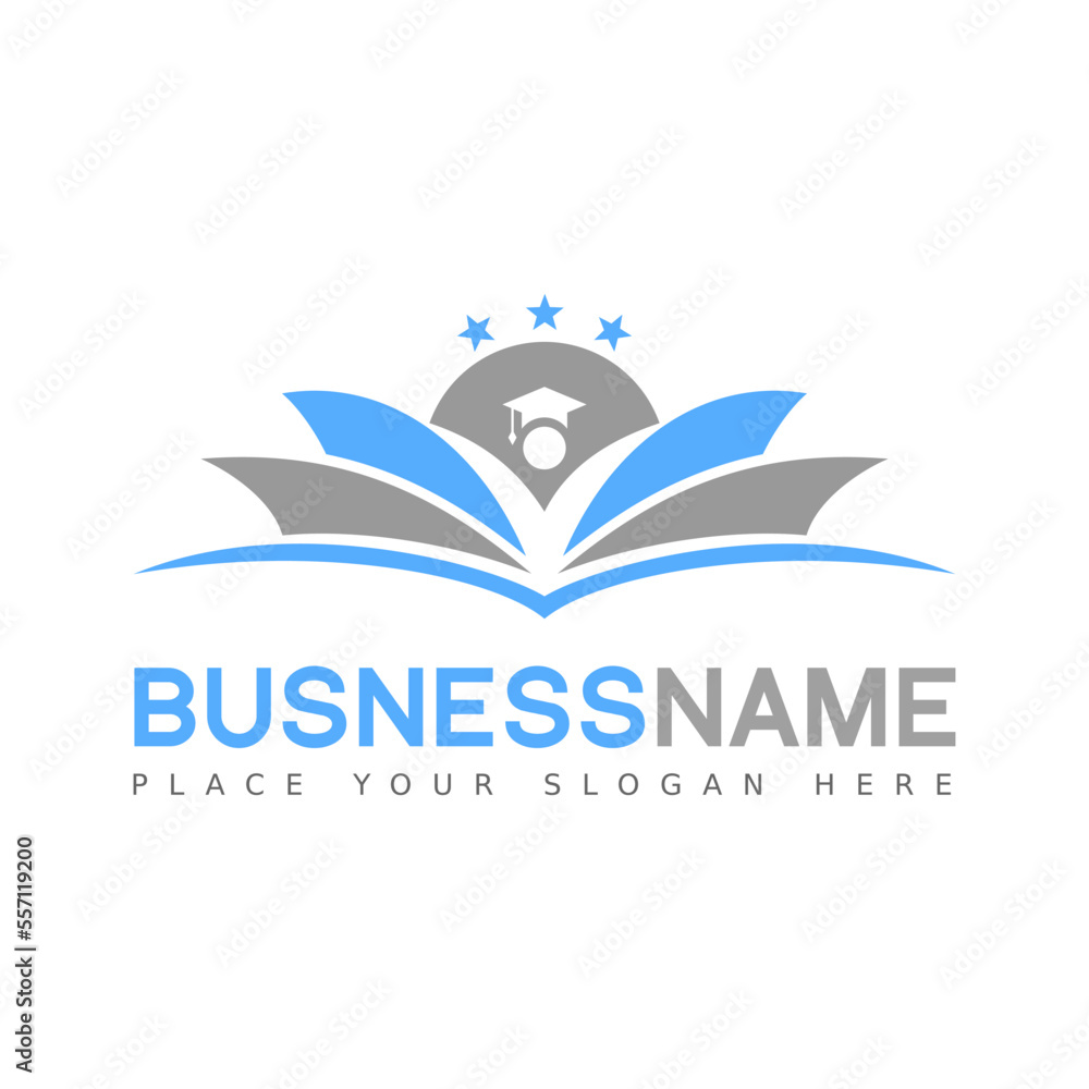 Education student logo. Learning vector with student hat or toga symbol and people. This Graphic is suitable for education, learning, book, teacher, collage, school, university, children and parent. Education student logo. Learning vector with student hat or toga symbol and people. This Graphic is suitable for education, learning, book, teacher, collage, school, university, children and parent.