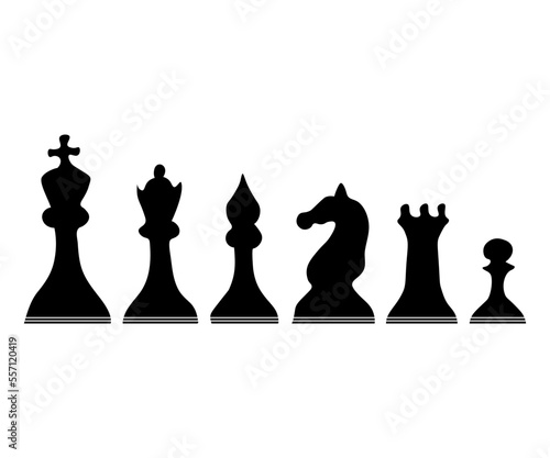 black chess pieces logo