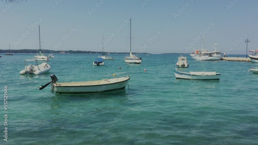 yachts and motorboats off the coast . High quality FullHD footage yachts and motorboats off the coast . High quality FullHD footage