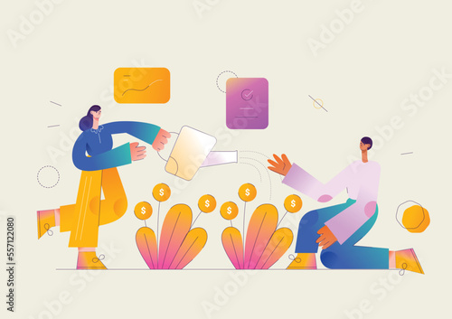 Flush investment Illustration