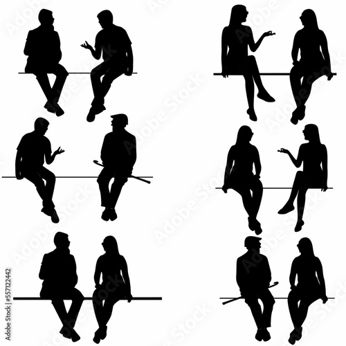 image of woman and man discussing exchanging ideas