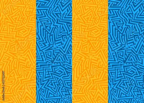 Abstract background with seamless dazzle camouflage pattern