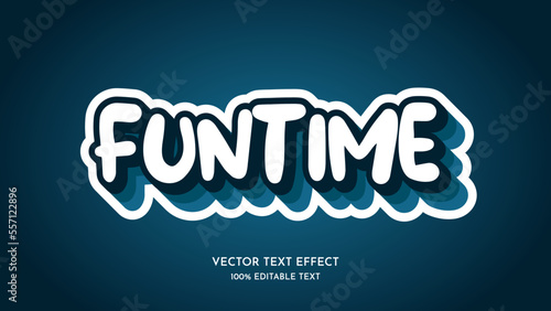 Funtime vector text effect photo