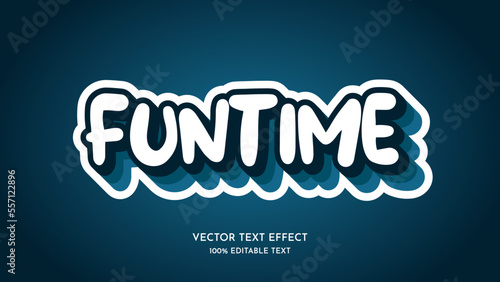 Funtime vector text effect