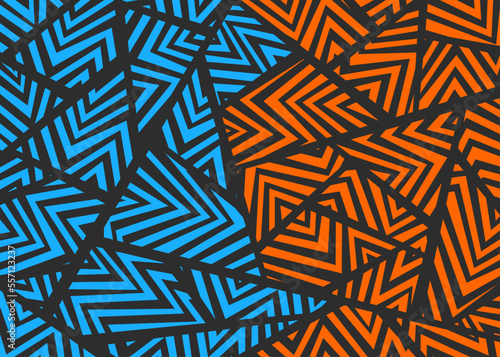 Abstract background with dazzle camouflage pattern