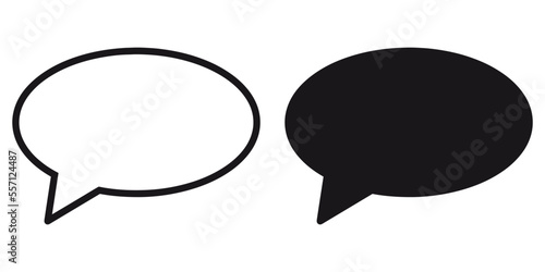 ofvs284 OutlineFilledVectorSign ofvs - speech bubble vector icon . talking . isolated transparent . black outline and filled version . AI 10 / EPS 10 / PNG . g11624