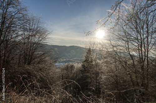 Fototapeta Naklejka Na Ścianę i Meble -  Bieszczady zimą