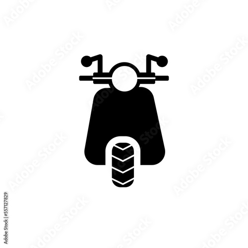 Transport icon, motorcycle symbol, flat vector and trendy motorbike illustration sign