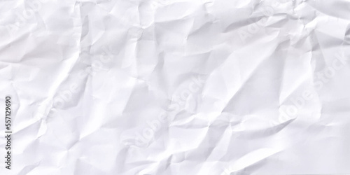 Texture of crumpled paper. Crumpled white paper background. Vector illustration.
