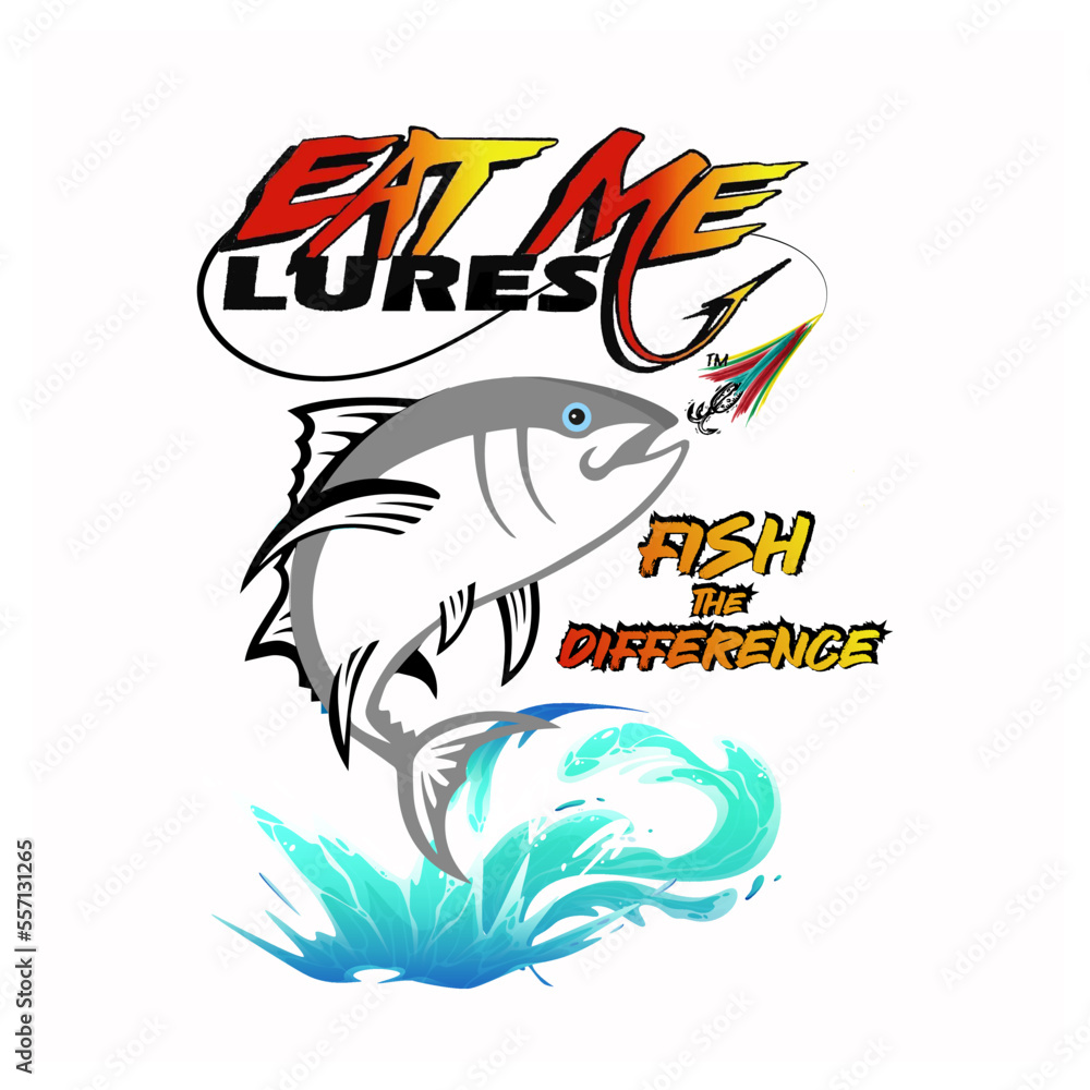 Obraz premium tuna fish t-shirt design
