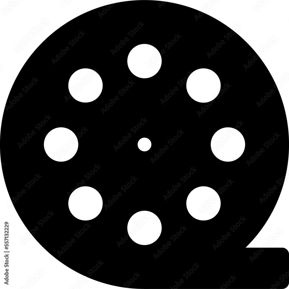 film spool circle thin line edit, editing icon film spool circle thin line edit, editing icon